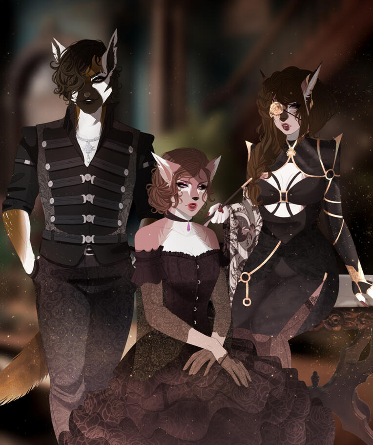 Nathan, Jinx & Chelsi (Anthro)